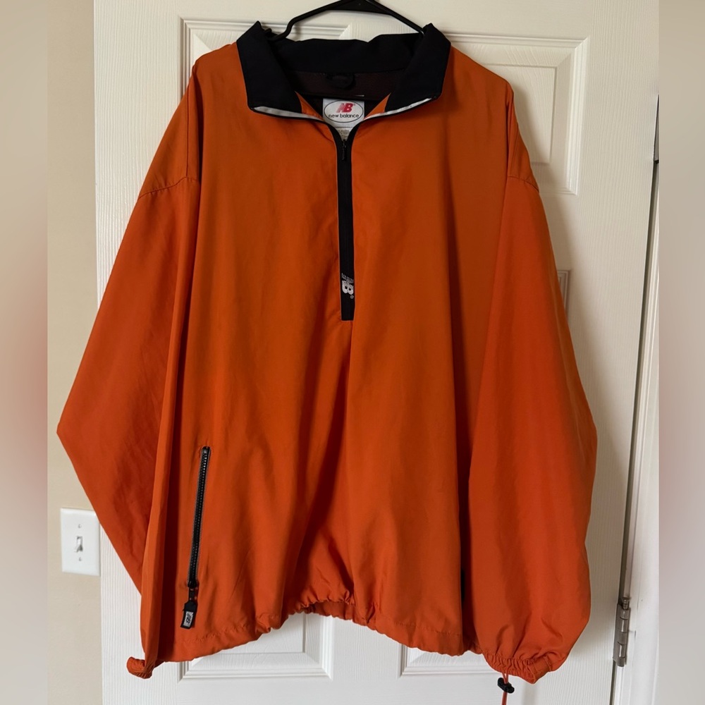New Balance Men's Vibrant Orange Windbreaker